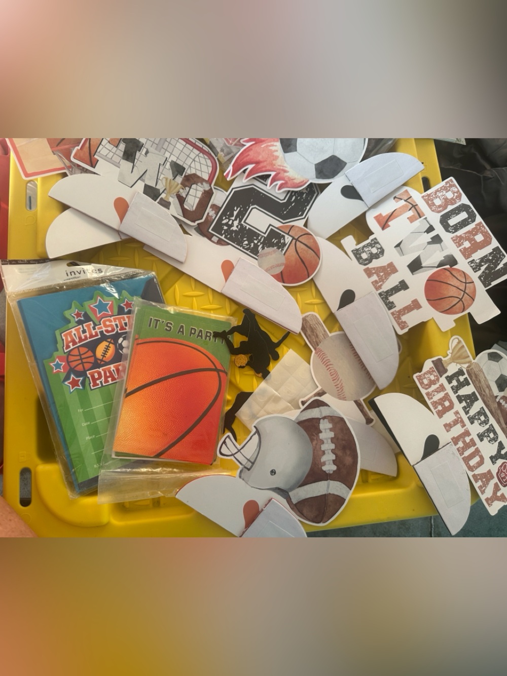 Born Two 2 Ball Sport-Themed Party decorations plus more